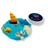 Sea Dolphin Dough Pods Play Jar, featuring vibrant dough and ocean-themed play toys designed for creative activities, encouraging imaginative play and sensory exploration in children.